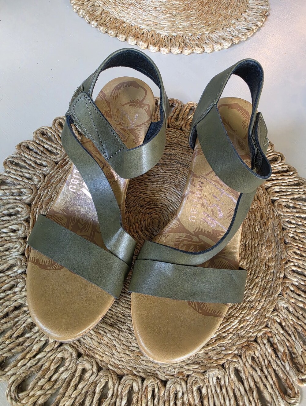 Blowfish Green Sandles - Picture 3 of 6